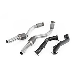 Milltek - SSXAU635 - Large Bore Downpipes and Hi-Flow Sports Cats