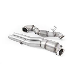 Image of Milltek - SSXAU818 - Large Bore Downpipe and Hi-Flow Sports Cat