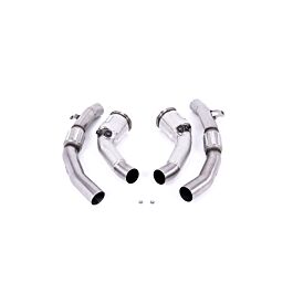 Image of Milltek - SSXAU907 - Large-bore Downpipes and Cat Bypass Pipes