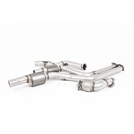 Image of Milltek - SSXBM1093 - Large Bore Downpipes and Hi-Flow Sports Cats