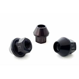 Image of AIT-DAAL11 - M12X1,5 open aluminium wielmoer zwart conisch