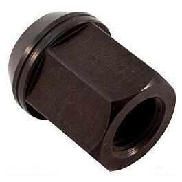 Image of AIT-DAAL1 - M12 X 1.5 open aluminium wielmoer zwart conisch