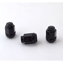 Image of AIT-DAAL2 - 12 X 1.25 aluminium wielmoer zwart conisch