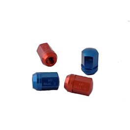 Image of AIT-DAAL3 - M12 X 1.5 aluminium wielmoer conisch rood of blauw