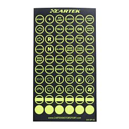 Image of Cartek UV Sticker Sheet For Wireless Control System