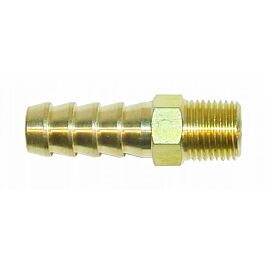 Image of messing rechte slangilaar 1/8NPT silvertop