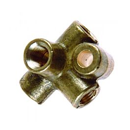 Image of Goodridge TEE 4 WAY 3/8*24 FEM WITH LOCA