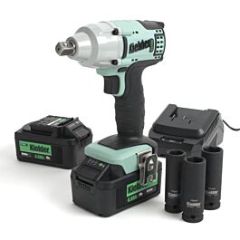 Image of Slagmoersleutel 18v met twee accu's 4.0Ah 230v