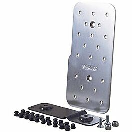 Image of Driver Footrest in shiny aluminium