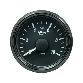 Image of VDO SingleViu Motoroliedruk 10Bar Zwart 52mm