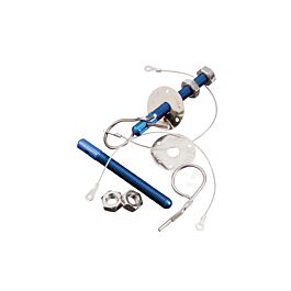 Image of outlet 1352 OMP aluminium motorkapsluitingen blauw