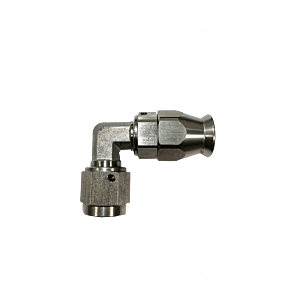 LTEC SS PTFE Hose End Forged AN6 90°