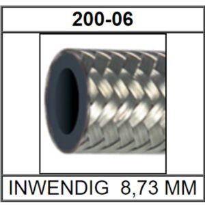 Goodridge 200 HOSE  -06 Gevlochten NITRIL Per meter