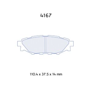 CL BRAKE PADS - 4167RC5