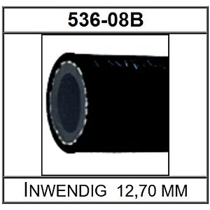 Goodridge 536 serie -08 Slang Zwart per meter
