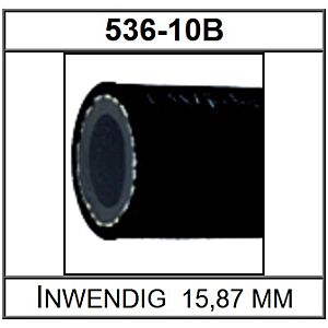Goodridge 536 serie -10 Slang Zwart per meter
