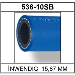Goodridge 536 serie -10 Slang Blauw per meter