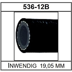 Goodridge 536 serie -12 Slang Zwart per meter