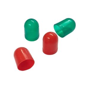 VDO Gekleurde Lamphuls Voor T10 Lamp - Set 2x Rood - 2x Groen