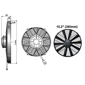 Revotec - 15.2 Inch (385mm) - High Power Fan