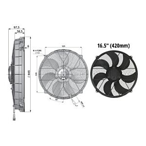 Revotec - 16.5" (420mm) - High Power Fan