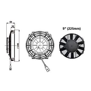Revotec - 9" (225mm) - High Power Fan
