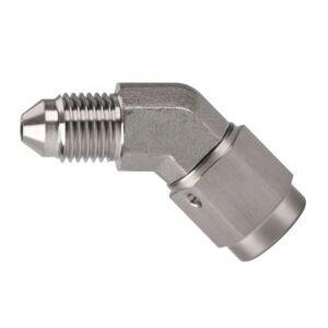 Goodridge 45° AN3 Male > Female Adapter steel