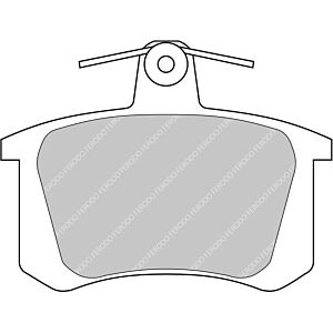 Ferodo - Brake pad set - FDS596 - Street use