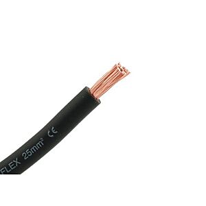 BAS - Accukabel 25mm² zwart - p/m