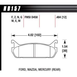 HAWK HP Plus Mazda Rear