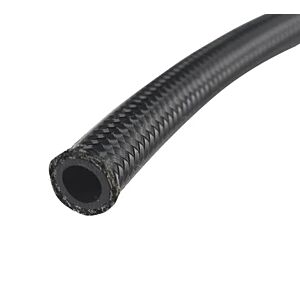 LTEC Zwart RVS gevlochten slang AN6 (ø 8.7mm)