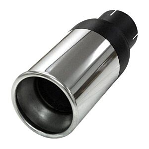 Simons - Uitlaatpijp rond 114mm - ø76 huls - RVS