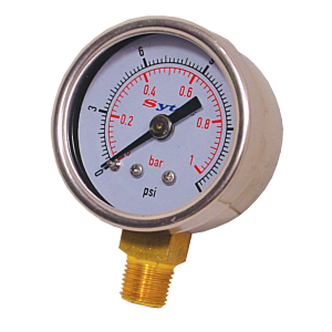 Sytec Fuel Pressure Gauge 0-15psi