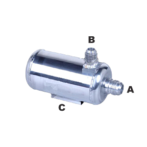 LTEC Aluminum Oil Catch Tank 0.5 liter