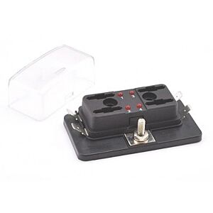 Midi Blade fuseholder with cap and LED indicator 4x