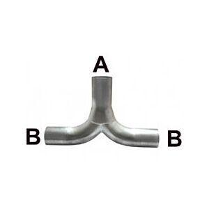 Simons - T-stuk - ø76mm - 2x ø63.5mm
