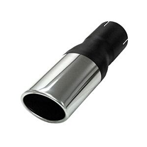 Simons - Uitlaatpijp ovaal 70mm/90mm - ø63.5 mm huls - RVS