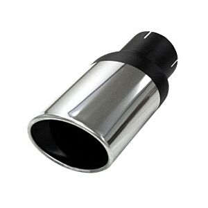 Simons - Uitlaatpijp ovaal 90mm/120mm - ø76 mm huls - RVS