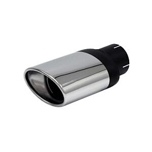 Simons - Uitlaatpijp ovaal 90mm/140mm - ø76 mm huls - RVS