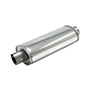 Simons - Demper ovaal 140/220mm - Lengte 500 mm - ø76 mm hulzen - RVS