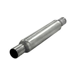 Simons - Silencer round - Length 400mm - ø80mm - Stainless Steel