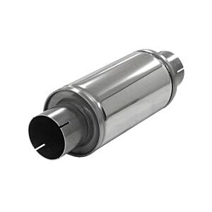 Simons - Demper rond 125mm - Lengte 250 mm - ø76 mm hulzen - RVS