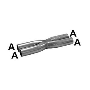 Simons - X-pipe - ø58mm - Stainless Steel