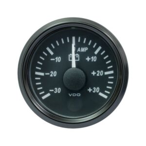 VDO SingleViu Ampèremeter 30A Zwart 52mm